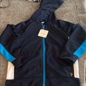 Navy zip-up hoodie
